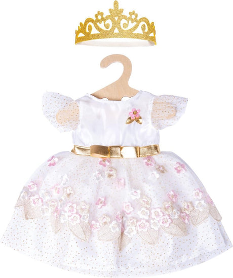 Heless poppenjurk prinses met kroon, 35-45 cm