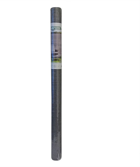 Nature - schermgaas - 1 x 3m - grijs - met bevestiging-set
