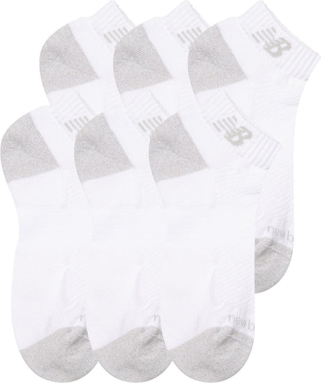 New balance active low cut socks 6 pack unisex sportsokken - white