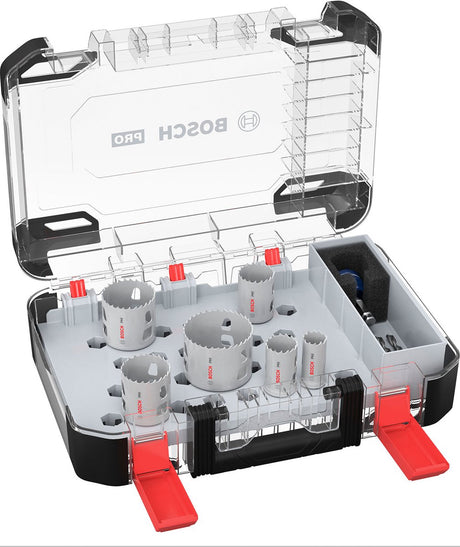 Bosch pro multi materiaal pc plus 9-delige gatenzaagset - 2608594...