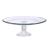 Royal leerdam taart plateau glas op voet 33 cm x 12.2 cm | 2 stuks