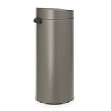 Brabantia touch bin prullenbak - 30 liter - platinum