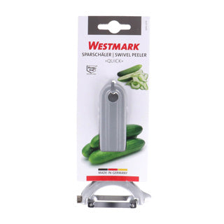 Westmark groente- en aspergeschiller, quick, gebogen roestvrijstalen mes, aluminium coating, 60952270