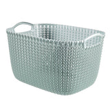 Curver knit opbergmand maat l 19 l blauw