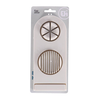 Excellent houseware dubbele eiersnijder 4 assorti | 6 stuks