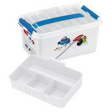 Sunware q-line naaidoos 6l met inzet - 30x20x14.5 cm - zonder inhoud