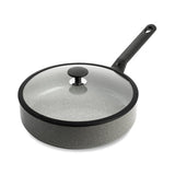 Bk granite hapjespan met deksel ø28 cm