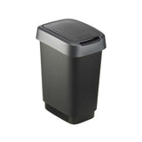 Rotho twist afvalbak 10l zwart