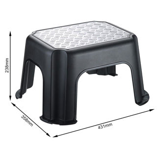 Rotho paso opstapje - draagkracht tot 150kg - zilver metallic