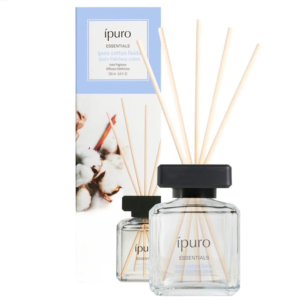 Ipuro geurdiffuser cotton fields 200 ml