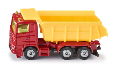 Siku 1075 vrachtwagen met kantelbak 83x30x38mm rood geel