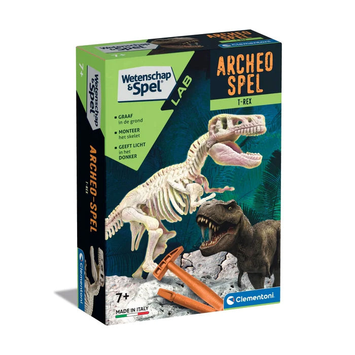 Clementoni Wetenschap Spel Archeospel T-Rex Fluo