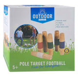 Outdoor play houten paaltjes voetbal