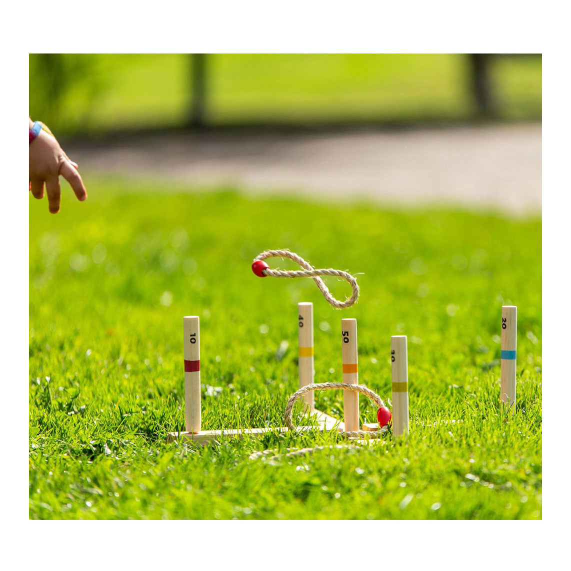 Outdoor play outdoor houten ringwerpspel