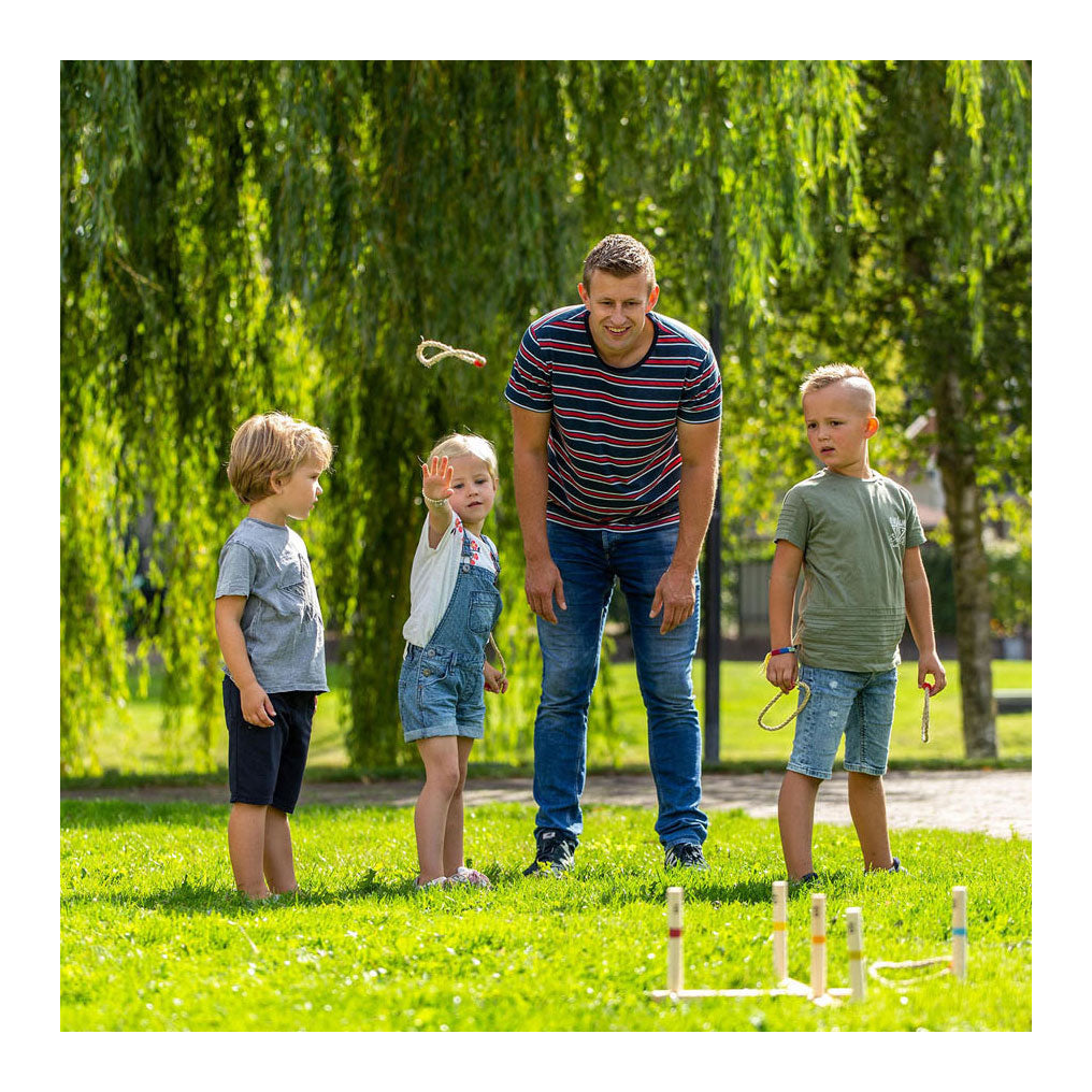 Outdoor play outdoor houten ringwerpspel