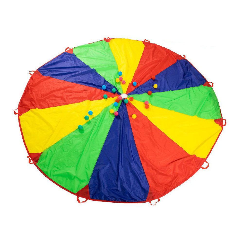 Outdoor play outdoor parachutedoek met ballen