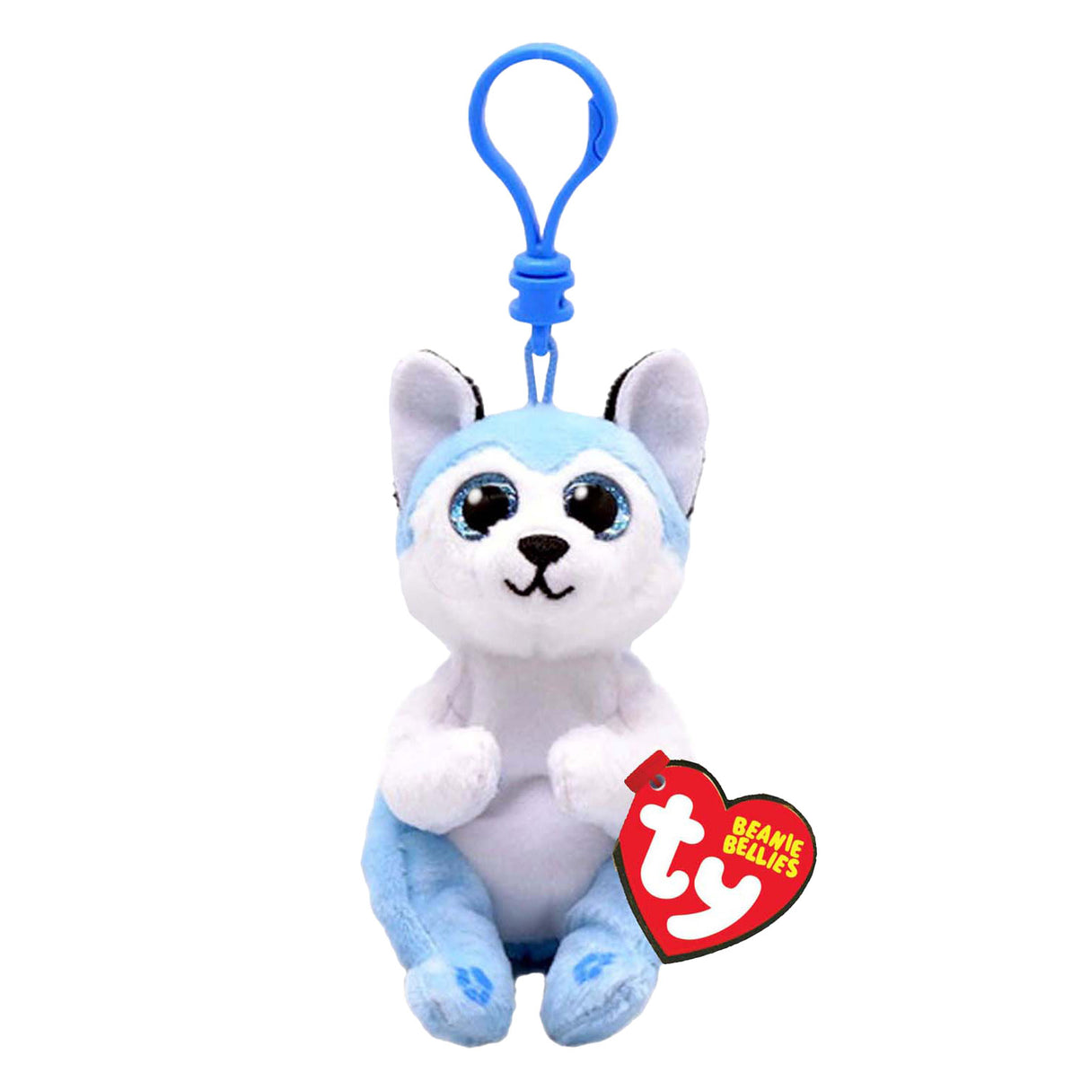 Ty Beanie Babies Bellies Clip Thunder Husky, 10cm