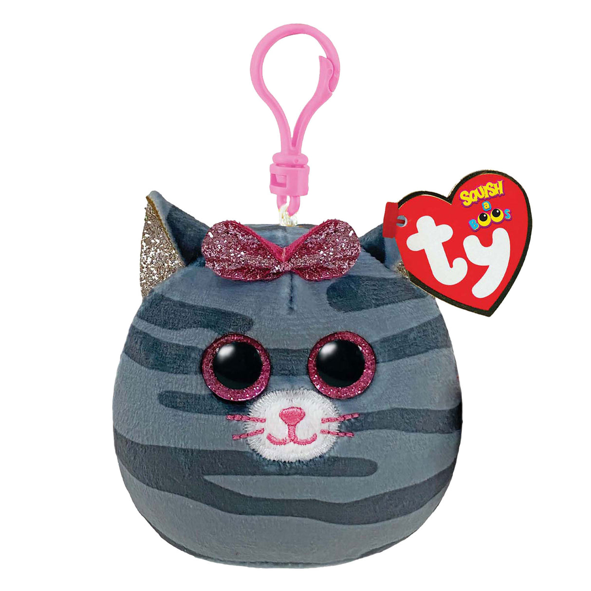 Ty Beanie Ty Squish a Boo Clips Kiki Cat, 8cm