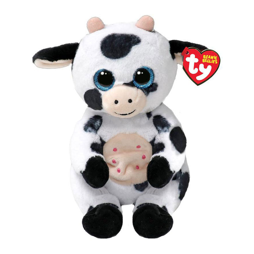 Ty beanie babies bellies herdley cow, 15cm