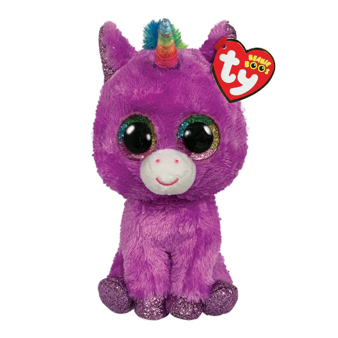 Ty beanie boo's rosette unicorn, 15cm