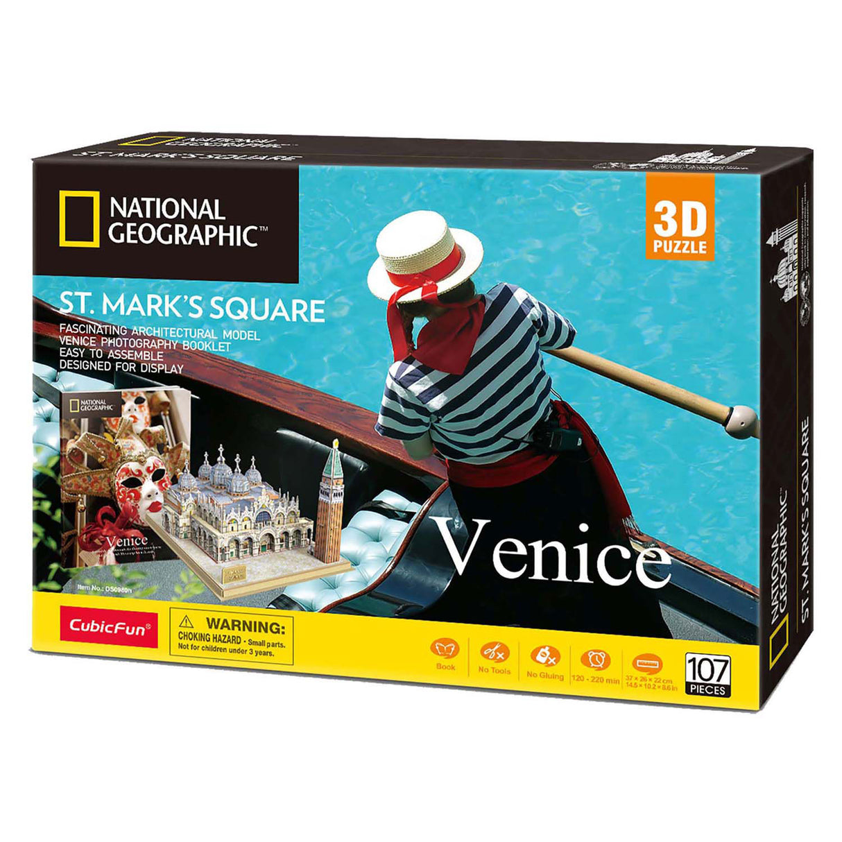 Cubic fun 3d-puzzel ng piazza san marco (2010315)