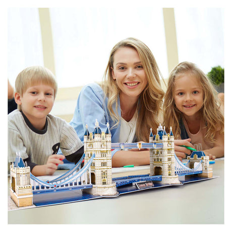 Cubic fun 3d puzzel tower bridge - educatief en leerzaam - 66 stukjes
