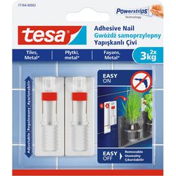 Tesa lijmschroef voor tegels metaal - verstelbaar - 3 kg houdkracht