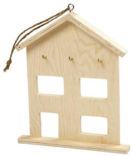 Creativ company houten sleutelkast met 3 haken