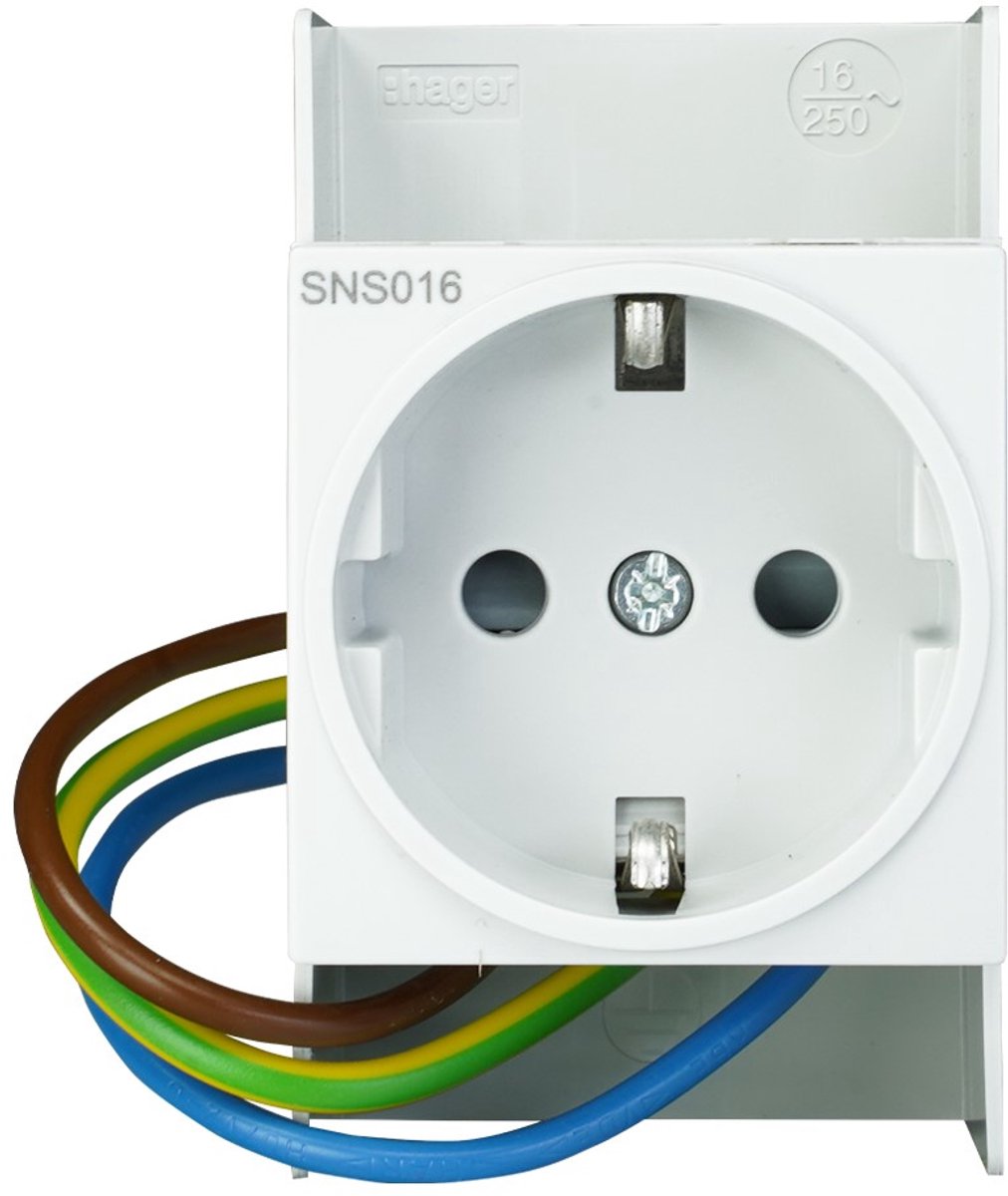 Hager vision modulaire wandcontactdoos - vks09sw - e32bn