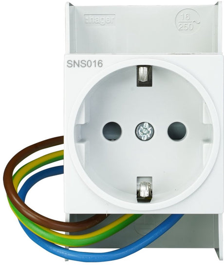 Hager vision modulaire wandcontactdoos - vks09sw - e32bn