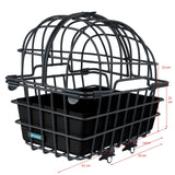 Around dierenfietsmand luna xl incl. fix system - mat zwart