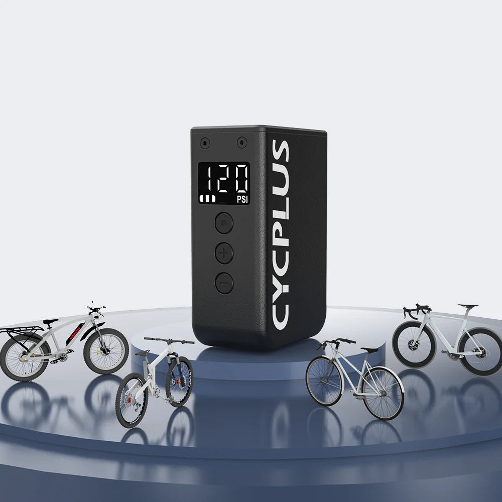 Cycplus elektrische accupomp as2 pro - zwart