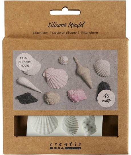 Creativ company siliconen gietvorm schelpen voor knutselen en decoratie.
