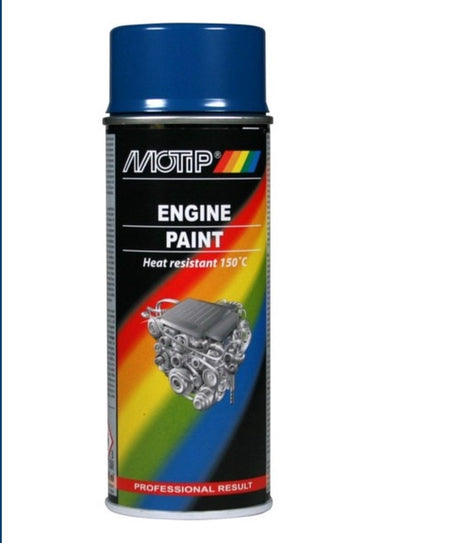 Motip engine paint blauw spuitbus 400ml