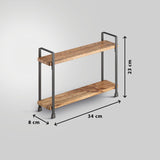 Metaltex york lava kruidenrek 2 etages 8x34x23 cm