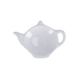 Theezakjeshouder theepot 12cm keramiek wit | 12 stuks