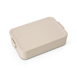 Make en take bento lunchbox large soft beige | 2 stuks