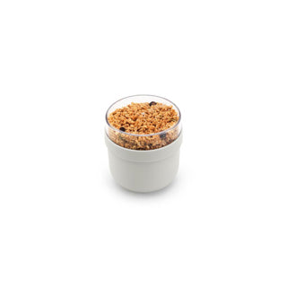 Brabantia yoghurtbeker make take 0,5l lichtgrijs | 2 stuks