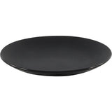 Bord 21cm mat zwart | 6 stuks