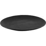 No brand bord 27cm mat zwart | 6 stuks