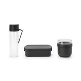 Brabantia make take ontbijt- en lunchset - 3-delig - kunststof - dark grey