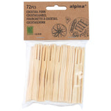 Cocktailvork 72 stuks bamboe | 4 stuks