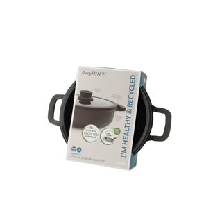 Berghoff sauteerpan antiaanbak 28 cm dubbele handgreep deksel