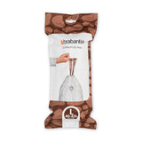 Brabantia perfectfit afvalzak, code l, 45l, 20 stuks | 4 stuks