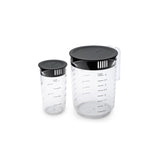 Brabantia tasty+ maatbeker set 2-delig - dark grey