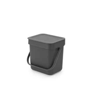 Brabantia afvalbakje sort go 3l grijs | 2 stuks