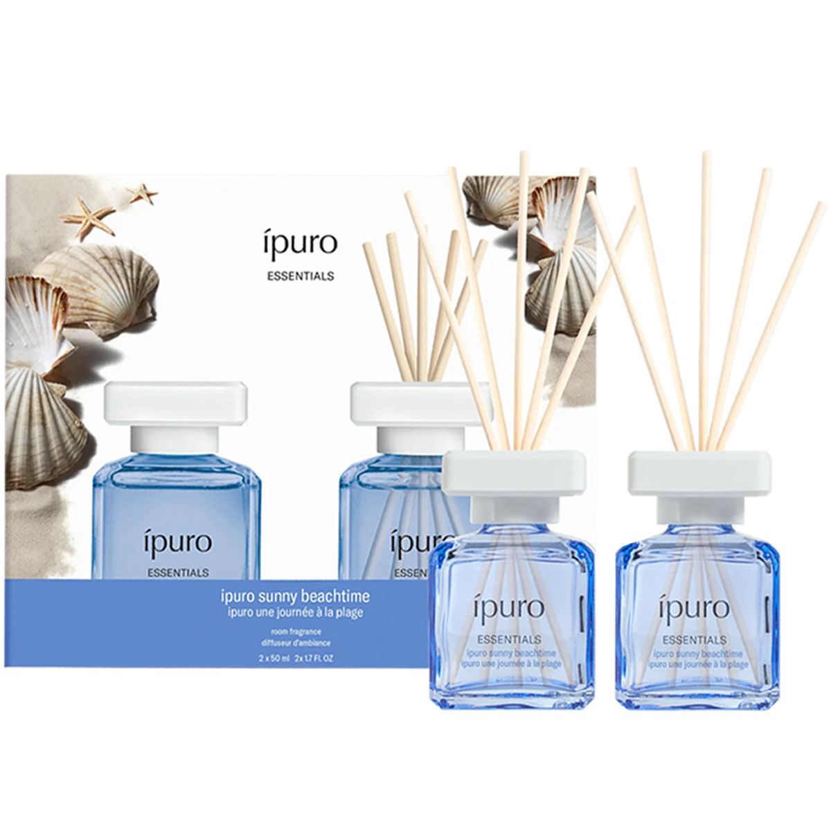 Ipuro geurdiffuser sunny beachtime 2 x 50 ml
