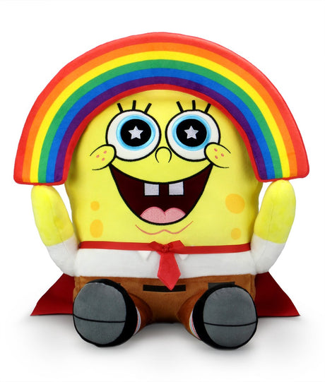 Kidrobot spongebob rainbow hugme vibrating plush