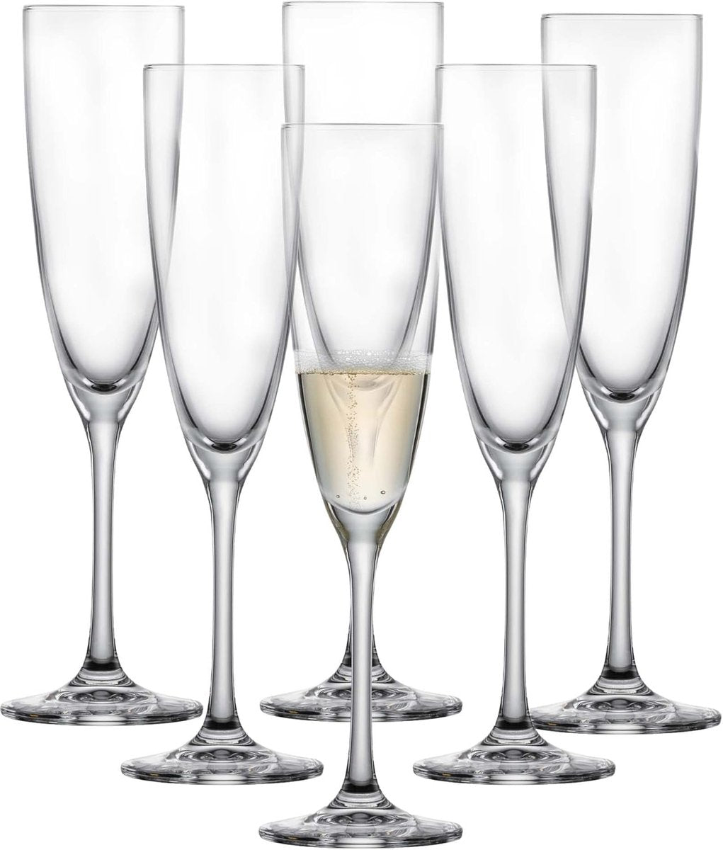 Schott zwiesel classico champagneflûte - 210ml - 6 glazen