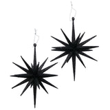 Boltze home deco hanger ster h15cm zwart 2-delig